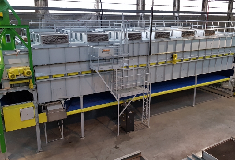 Drying of sawdust on a belt dryer