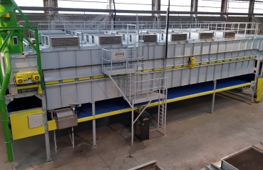 Drying of sawdust on a belt dryer