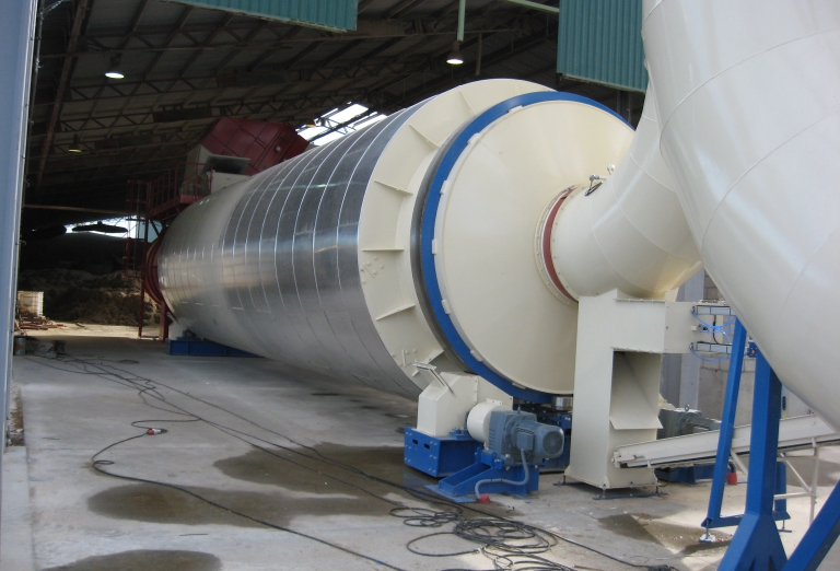 The processing of Alfalfa into feed pellets